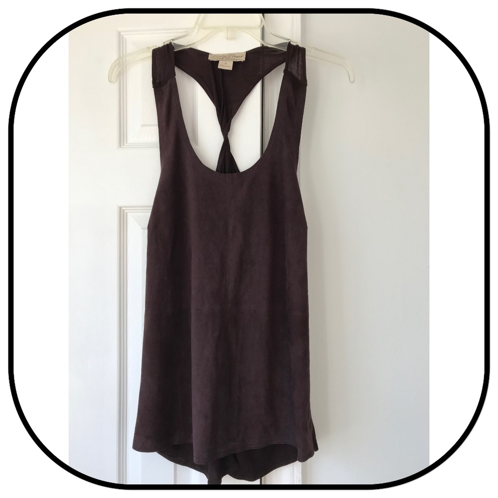 Lucky Brand Faux Suede Top